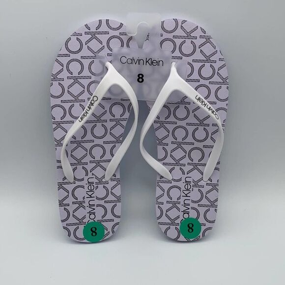 Calvin Klein Flip Flops Size 8 - Picture 1 of 2